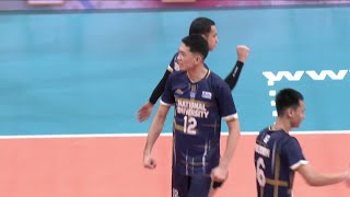 NU on RAMPAGE MODE in set 3 vs UST 😤  UAAP SEASON 86 MEN’S VOLLEYBALL [upl. by Tayler37]