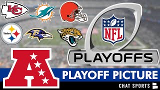 NFL Playoff Picture AFC Clinching Scenarios Wild Card Race And Standings Entering Week 13 Of 2023 [upl. by Adams]