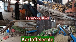 Farmvlog 324 Kartoffelernte  Sortieranlage wieder defekt [upl. by Carhart143]