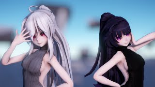 【MMD】被害妄想携帯女子（笑）【Virgin Killer Sweater Haku amp Mei】 [upl. by Reider26]