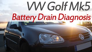 Golf MK5 5 New Radio Battery Drain FIX [upl. by Kinsman132]