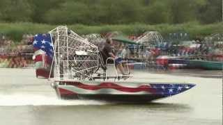 American Airboats Clover Race at Thunder on the Loup 2012 [upl. by Notanhoj]