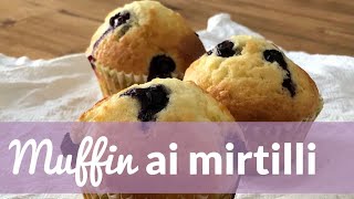 Muffins ai mirtilli  Le torte di Simona [upl. by Dnana]