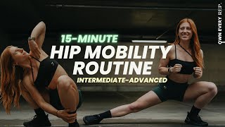 15 Min Hip Mobility Flow  IntermediateAdvanced  Ankle Mobility  No Equipment [upl. by Aihsenyt]