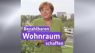 Kanzlerin Merkel 15 Millionen neue Wohnungen und Eigenheime [upl. by Vikki11]