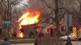 Ogden house fire post explosion [upl. by Pacificas]