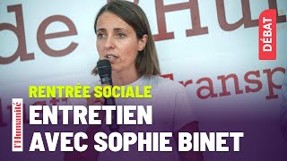 Rentrée sociale  entretien avec Sophie Binet secrétaire générale de la CGT Fête de lHumanité 2023 [upl. by Uri]