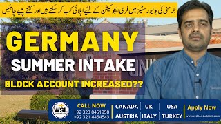 Study in Germany  Summer Intake in Germany amp Block Account Update 202223 [upl. by Ssac84]