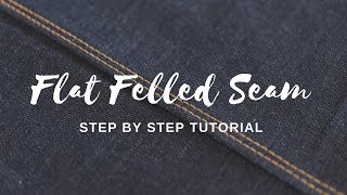 How to Sew a Flat Felled Seam Video [upl. by Onibas800]