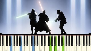 Duel of the Fates  Star Wars Piano Tutorial Synthesia [upl. by Obmar]