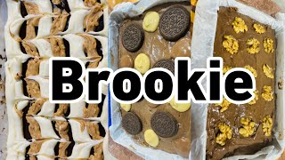 3 different homemade Brookies  Peanut Brookie Oreo BrookieWalnut Brookie fullvideo [upl. by Peder416]