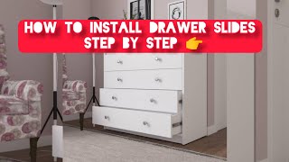 How to Install Drawer slides step by step 👉  tamil  interior ideas drawer interior [upl. by Areht318]