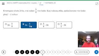 Standartizuoti Matematikos 8 klasė 17 užduotys [upl. by Atival998]