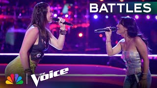 BEYA and Kay Sibal Perform Sabrina Carpenters quotPlease Please Pleasequot  The Voice Battles  NBC [upl. by Ashling]