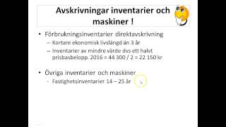 Avskrivningar inventarier och maskiner [upl. by Ad675]