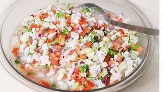 El Mejor Ceviche de Pescado del Mundo🐟  Ceviche de Pescado Blanco  White Fish [upl. by Gnuhp]