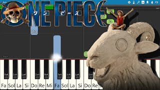 My Sails Are Set  Aurora  One Piece Live  Netflix  PIANO TUTORIAL EASY  MIDI FILE [upl. by Elora]