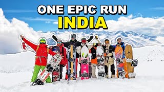 Snowboarding in India from the Mountain Top to Town Below [upl. by Noremmac759]