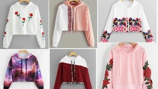 Trendy Hoodies For Teenager l Cute Crop Hoodies For Winters  2020 Hoodies For Girls [upl. by Idnam992]