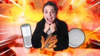 PELEA DE AMAZON ALEXA VS GOOGLE HOME  GisselleKuri [upl. by Adiela804]