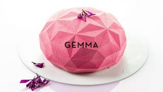 White chocolate and red fruits mousse with Silikomart 3D mould GEMMA [upl. by Anemaj]