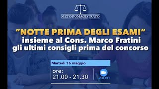 16052023  Concorso Magistratura 2023  Consigli prima del concorso [upl. by Arten]