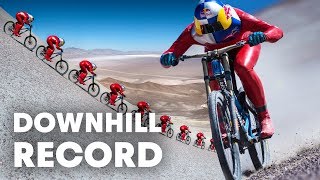 Max Stöckl Sets WORLD RECORD Fastest MTB Downhill Speed 167KPH [upl. by Melnick]