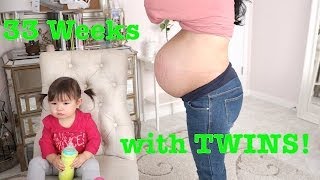 33 Weeks Pregnant with TWINS  itsMommysLife [upl. by Aneeh381]