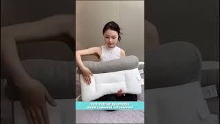 Sleep Enhancing Cervical Support Comfort Goose Down Pillow [upl. by Hpsoj]