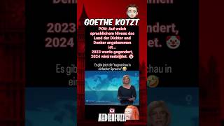 Goethe Kotzt 😵‍💫👀 shortsfeed deutschland satire comedy goethe politik dichter diegrünen [upl. by Chiquita]