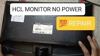 hcl monitor power problem  hcl monitor repair  hcl monitor open [upl. by Docila]