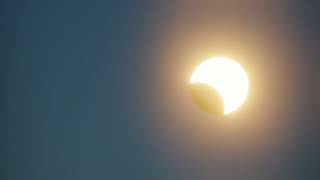 Solar eclipse full time lapse video PARTIAL [upl. by Elaynad564]