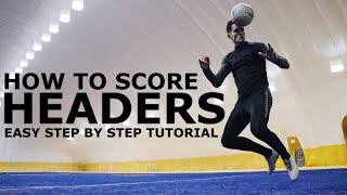 How To Score Headers  Easy Step By Step Heading Tutorial For Footballers [upl. by Dlorah]