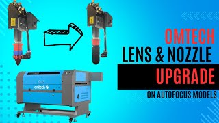 OMTech Lens amp Laser Nozzle Upgrade for your Autofocus laser [upl. by Ahsinad]