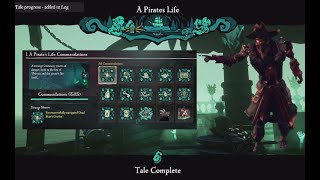 A PIRATES LIFE TALL TALE ALL COMMENDATIONS Sea of Thieves [upl. by Florri]