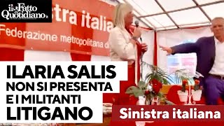 Ilaria Salis non si presenta al convegno di Sinistra italiana E i militanti litigano tra loro [upl. by Eatnad]