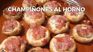 Champiñones al horno  Receta fácil y económica  Muy ricos [upl. by Kandy610]