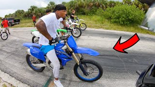 HOOD DIRT BIKE RACING IT WAS WILD [upl. by Haonam]