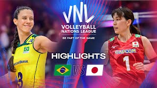 🇧🇷 BRA vs 🇯🇵 JPN  Semi Finals  Highlights  Womens VNL 2024 [upl. by Leede]