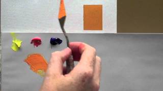 Colour mixing basics  Acrylic painting technique to match a colour [upl. by Nnyleak]