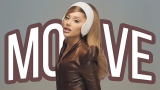 Ariana grande  motive unofficial lyrics video [upl. by Nayk20]