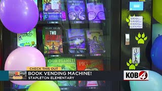 Elementary school unveils book vending machine [upl. by Orofselet]