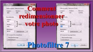 Photofiltre 7 comment redimensionner votre photo [upl. by Santana553]