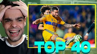 REACCIONO AL TOP 40 GOLES de la LIGA MX🇲🇽 ESPAÑOL REACCIONA A LA LIGA DE MÉXICO [upl. by Pren]