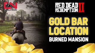 Red Dead Redemption 2  Gold Bar Locations  Burned Mansion [upl. by Ollie]