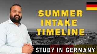 Summer Intake in Germany  Application Timeline to Study in Germany [upl. by Eldred]