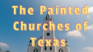 Painted Churches of Texas  Beautiful Stain Glass and Stenciling Schulenburg TX [upl. by Quartus]