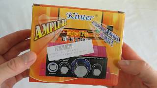 Kinter MA500 Digital Power Amplifier BT Wireless Class D Amplifier Mini Audio AMP Car Amplifiers [upl. by Sila]