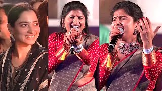 Singer Mangli SUPERB LIVE Performance At Maha Shivaratri 2023  Sadhguru  NewsBuzz [upl. by Letnwahs884]