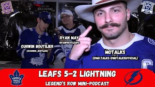 RANKING CANADIAN NHL TEAMS wMoTalks  Leafs 52 Lightning  Legends Row Mini Pod [upl. by Svirad830]